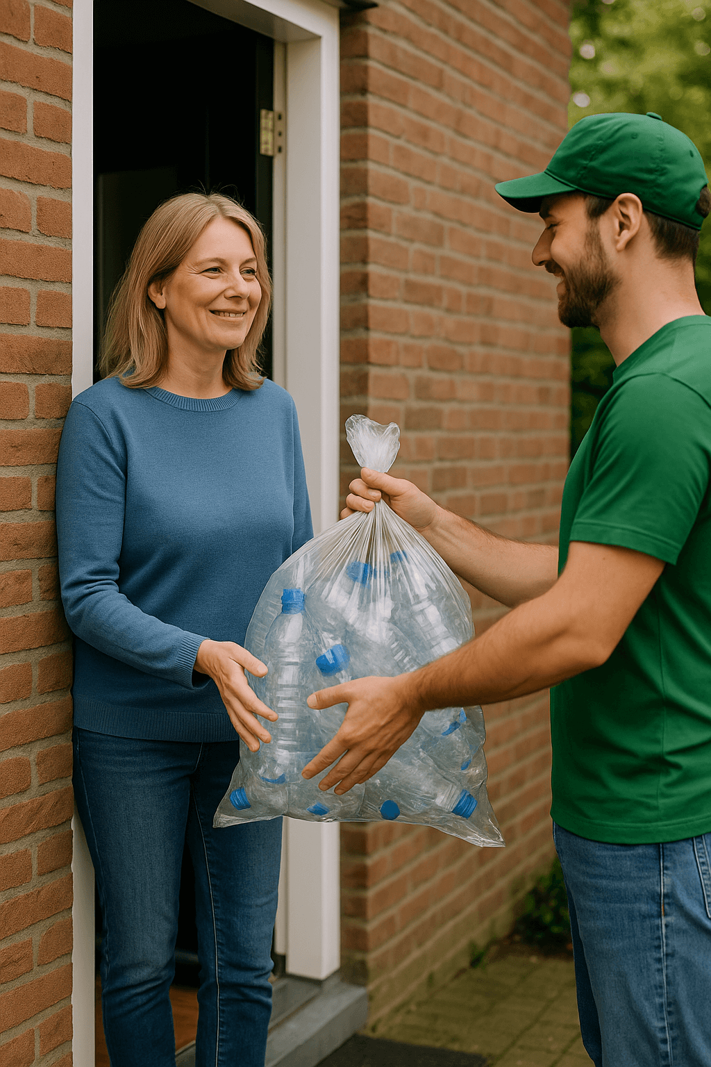 Flesjes doneren aan huis